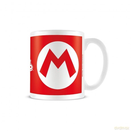 Super Mario (Mario Initial) White Pod Mug