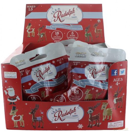 TEAM Rudolph Reindeer Stocking Foilbag 1 Single Unit packed on clipstrips (series 1.5) [FIGURKA]