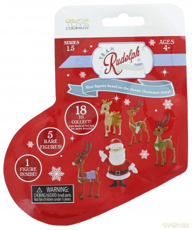 TEAM Rudolph Reindeer Stocking Foilbag 18 piece CDU (series 1.5) [FIGURKA]