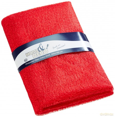 TIB Heyne - (18511) - Polyester Deco Fabric (Red)