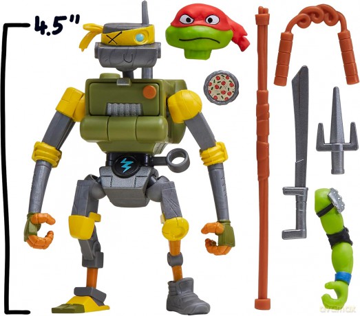 TMNT - Tales Of The Teenage Mutant Ninja Turtles Mix N Match Basic Mutant Figure - Metalhead