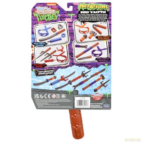 TMNT - Tales Of The Teenage Mutant Ninja Turtles Mutation Build N Battle - Michelangelo's Weapons
