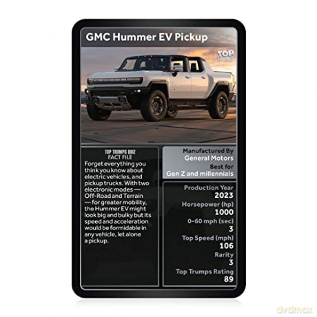 Top Trumps Classics Monster 4x4 Vehicles