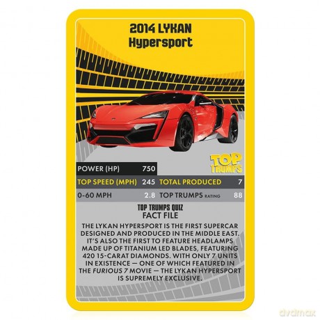 Top Trumps Classics Supercars