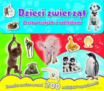 Dzieci zwierząt - zestaw książek z naklejkami [KSIĄŻKA]