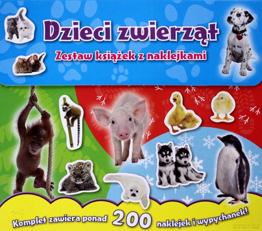 Dzieci zwierząt - zestaw książek z naklejkami [KSIĄŻKA]