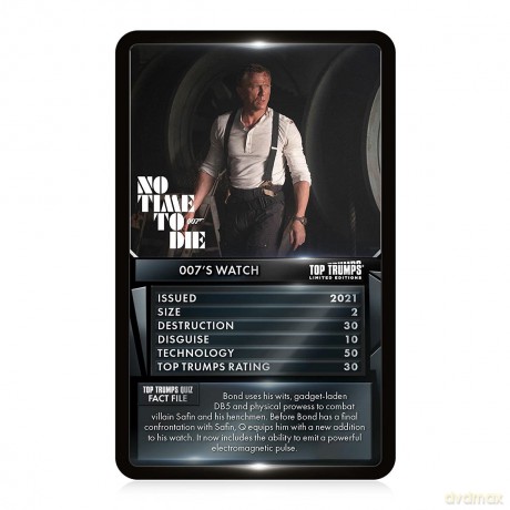 Top Trumps Limited Edition James Bond Gadgets and Vehicles (Q Branch)