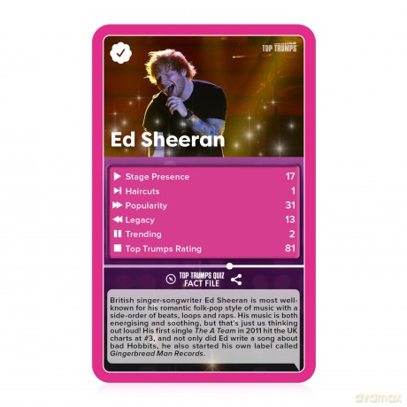Top Trumps Specials Popstars