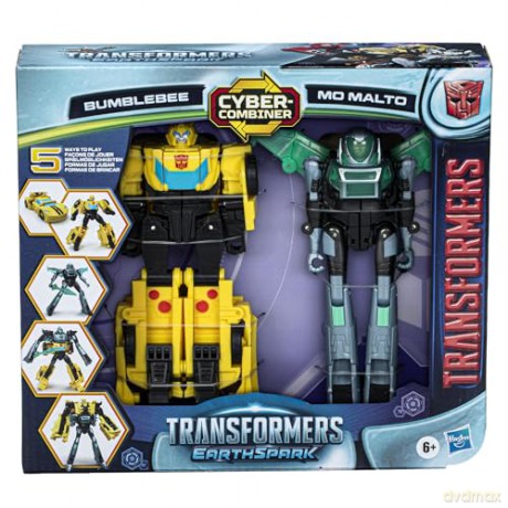 Transformers - Earthspark Cyber Combiner (Bumblebee & Mo Malto)