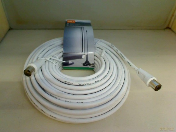TV Ariel Coaxial Cable - 20m (White)