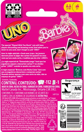 Uno - Barbie Card Game