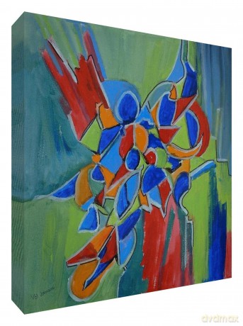 Vs Kaleidoscope Canvas 15 x 15 in