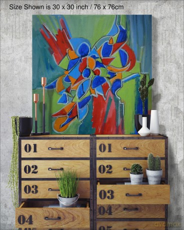 Vs Kaleidoscope Canvas 15 x 15 in