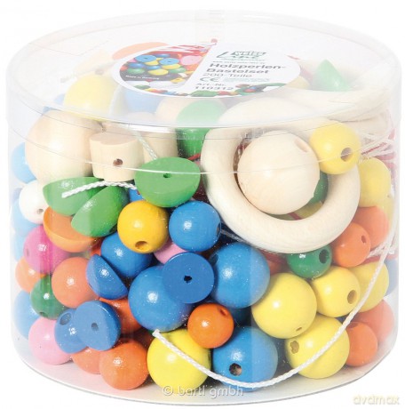 Weiss Natur PurB110312 Wooden Bead Kit (200-Piece)