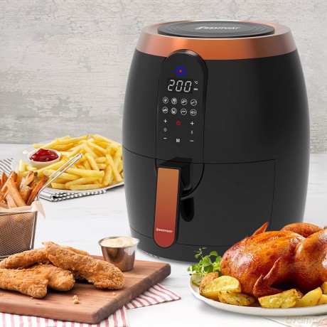 Westpoint 3.5L Deluxe Digital Air Fryer 1200-1400W (Black & Rose Gold) (brytyjska wtyczka)