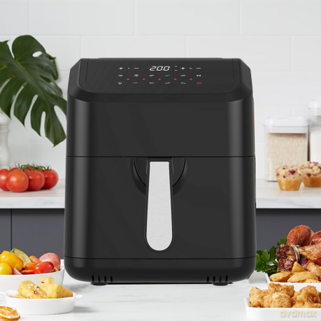 Westpoint 5L Digital Air Fryer 1400-1600W (Black-Silver Accents) (UK Plug)