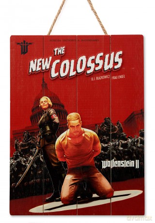 Wolfenstein The New Colossus WoodArts 3D Print
