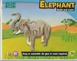Wooden Puzzle - Elephant by The Green Board Game Company [GRA PLANSZOWA]