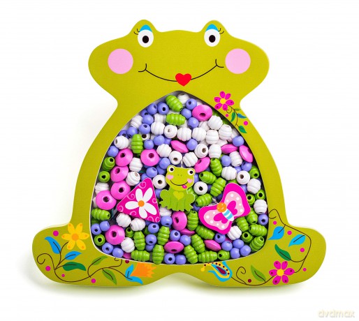 Woodyland 102190212 Threading Beads-Frog