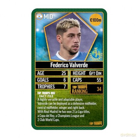 World Football Stars Top 200 Top Trumps - Pack 5