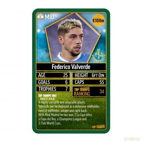 World Football Stars Top 200 Top Trumps - Pack 5