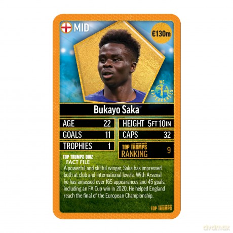 World Football Stars Top 200 Top Trumps - Pack 6