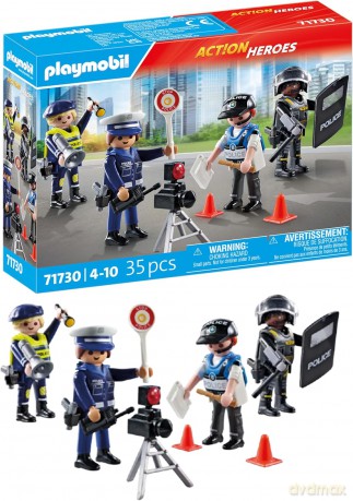 PLAYMOBIL Zestaw figurek policjantów (71730)
