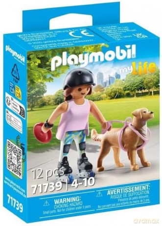 PLAYMOBIL Skaterka z retriverem (71739)