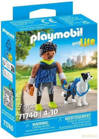 PLAYMOBIL Biegacz z border collie (71740)