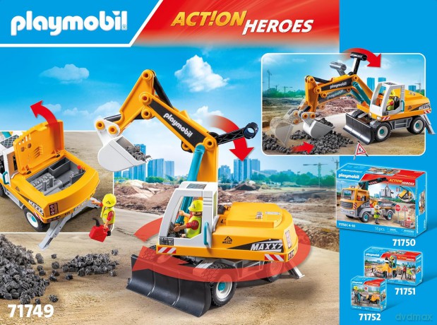 PLAYMOBIL Duża koparka (71749)