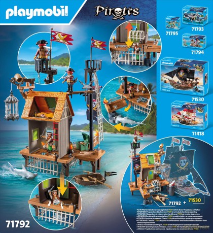 PLAYMOBIL Piracki port z więzieniem (71792)