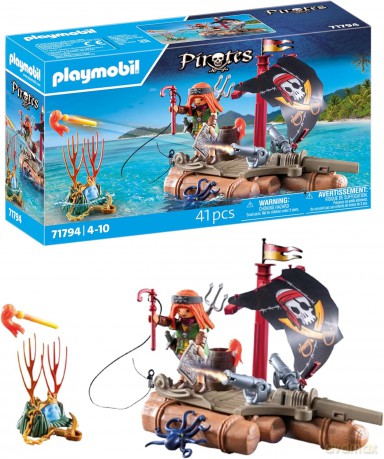 PLAYMOBIL Piracka tratwa ze skarbem (71794)