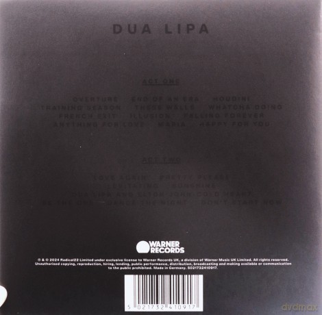 Dua Lipa: Live From The Royal Albert Hall [2CD]