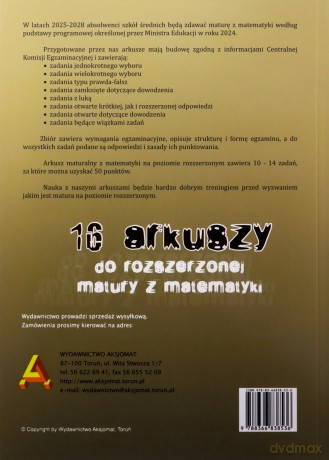 Arkusze maturalne z matematyki Zakres rozszerzony 2025-2028 [KSIĄŻKA]