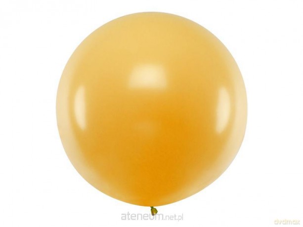 Balon okrągły Metallic Gold 1m