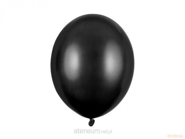 Balony Strong Metallic Black 30cm 10szt