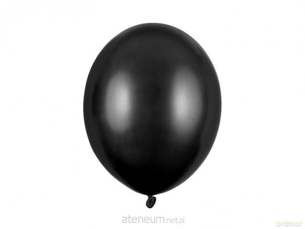 Balony Strong Metallic Black 30cm 50szt