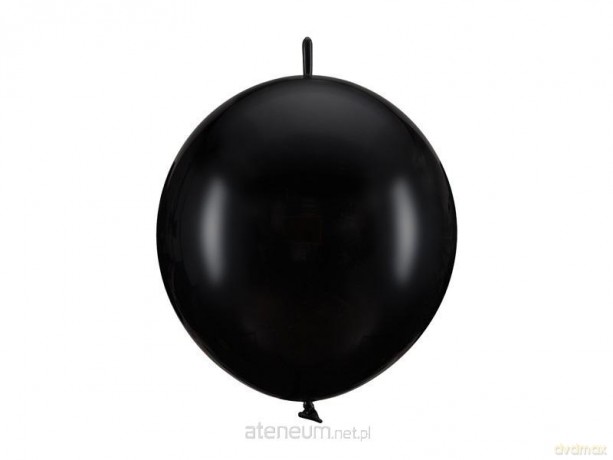 Balony z łącznikiem Pastel Black 28cm 20szt