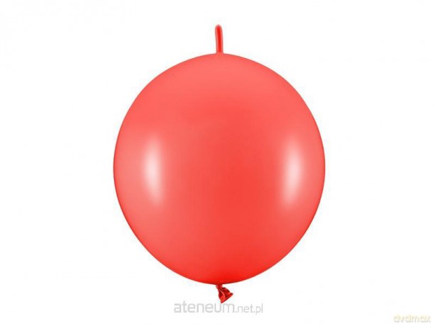 Balony z łącznikiem Pastel Poppy Red 28cm 20szt