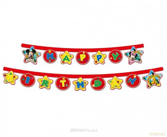 Banner Mickey - Happy Birhday