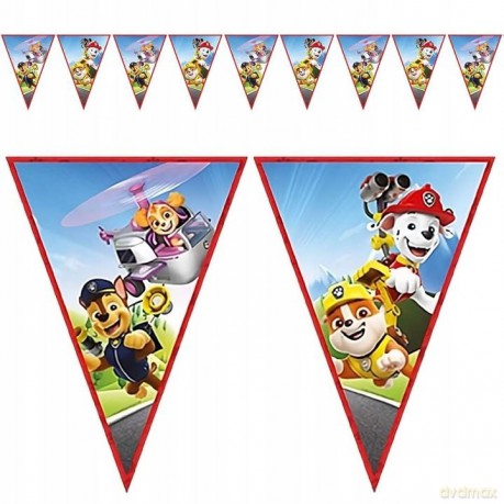 Banner Paw Patrol Rescue Heroes flagi 9szt