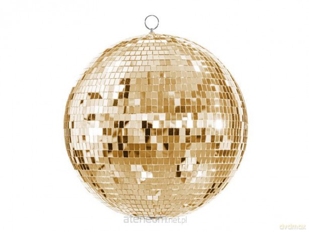 Dekoracja wisząca Kula Disco 40cm złoty