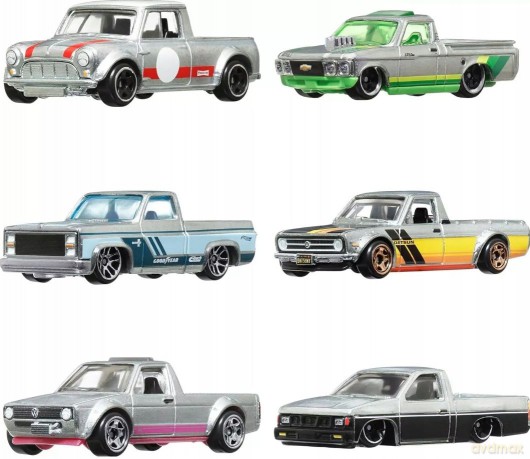 Hot Wheels Wielopak Zamac Zestaw 6 metal pojazdów