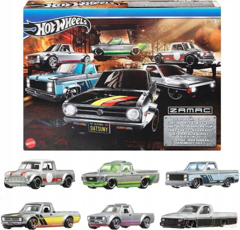 Hot Wheels Wielopak Zamac Zestaw 6 metal pojazdów