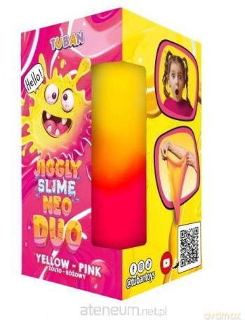 Jiggly Slime Neo Duo żółto-różowy 430g