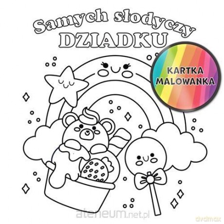 Karnet KW Kolorowanka słodycze Dziadek