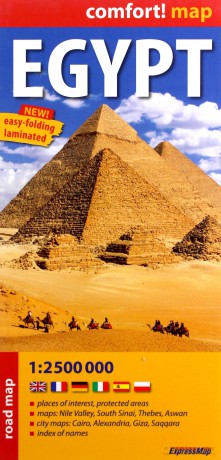 Egypt 1:2 500 000 laminowana mapa samochodowa [KSIĄŻKA]