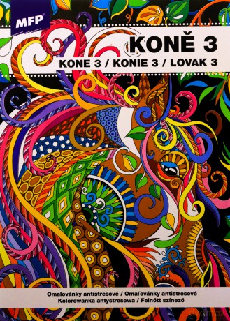 Kolorowanka antystresowa Konie 3