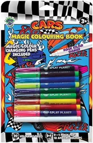 Książeczka z magicznymi mazakami Auta [KSIĄŻKA]