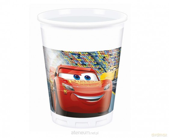 Kubeczki plastikowe Cars 3 Disney 200ml 8szt